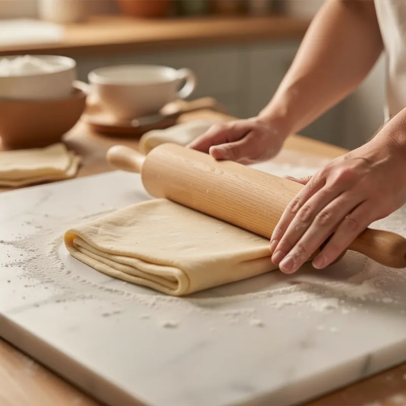 Pâte feuilletée maison : la méthode des tours pas à pas